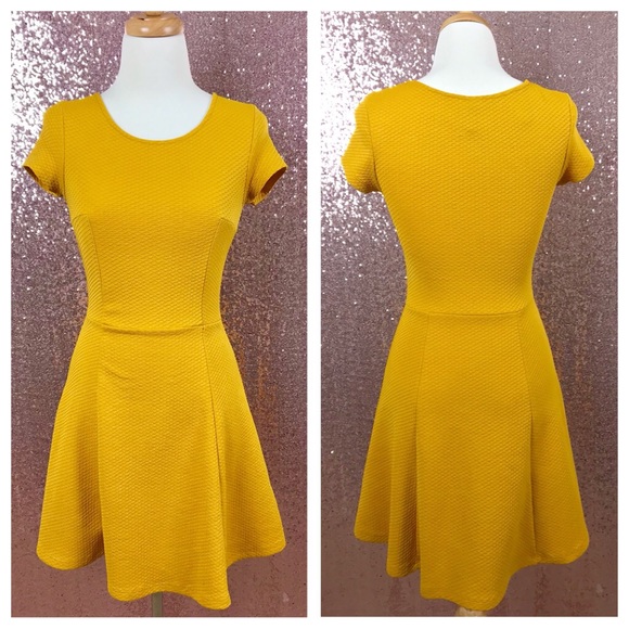 H&M Dresses & Skirts - H&M mustard yellow A line dress